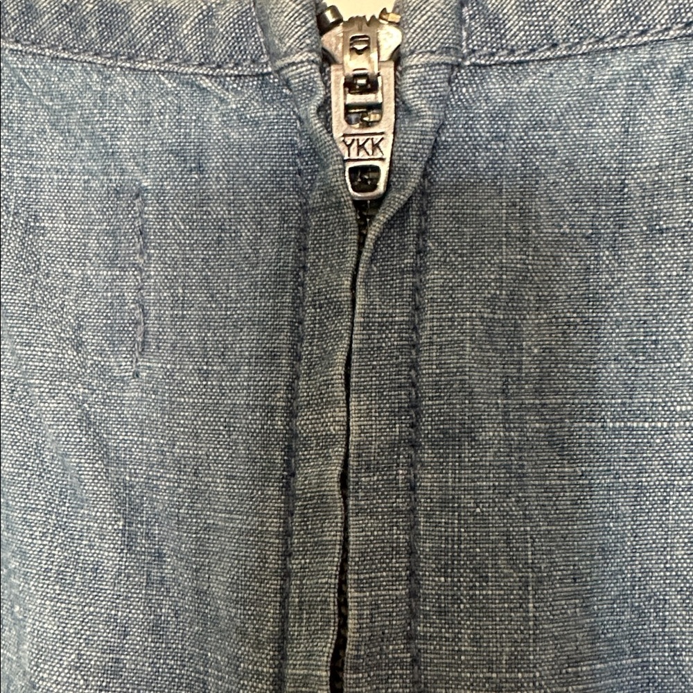 J CREW CHAMBRAY RUFFLE DENIM DRESS SIZE 4 - Picture 9 of 11